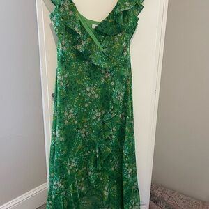 Kensie Green Wrap Dress